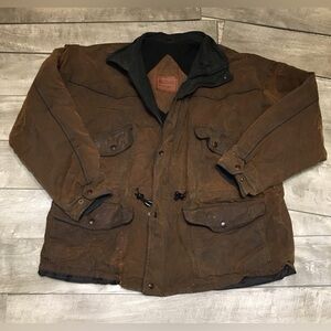 Outback Trading Company Oilskin Men Western Pathfinder Rugged Jacket Size XLarge